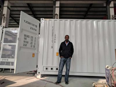 Data Center pré-fabricado portátil móvel 2.0mm laminou de aço