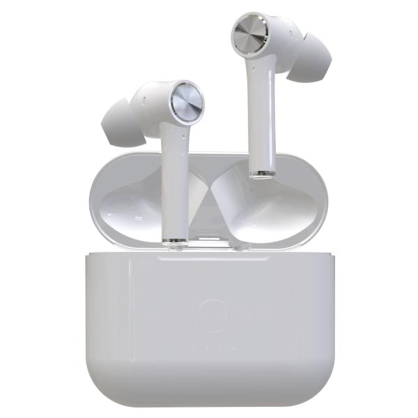 White 700mAh IP68 HiFi Gaming Wireless Earphones For Phone Call