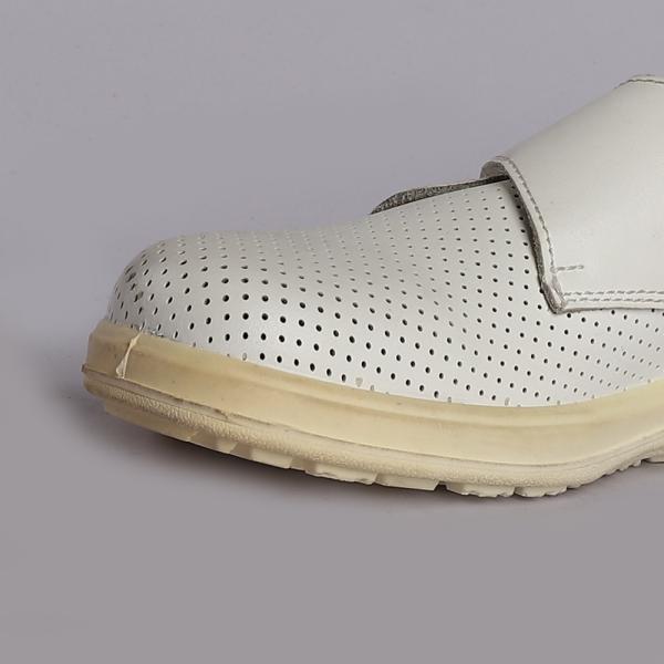 Leather Slip Punture Resistant Breathable Safety Shoes PU Outsole Cow Leather
