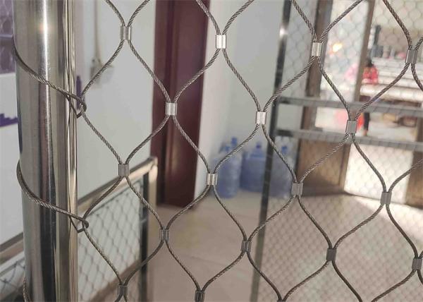 304 Stainless Steel Cable Mesh PVD Galvanized Surface For Decoration