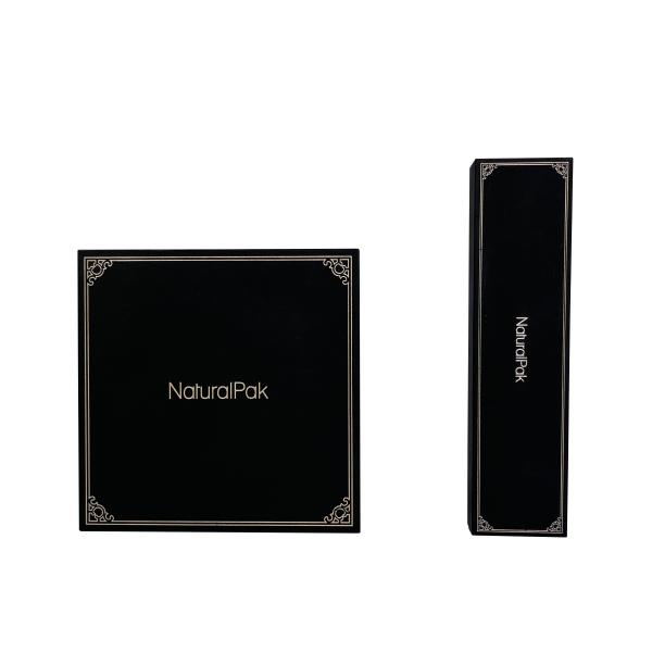 SGS ROHS Two Shades Gray Bracelet Presentation Box Soft Paper Watch Gift Pack