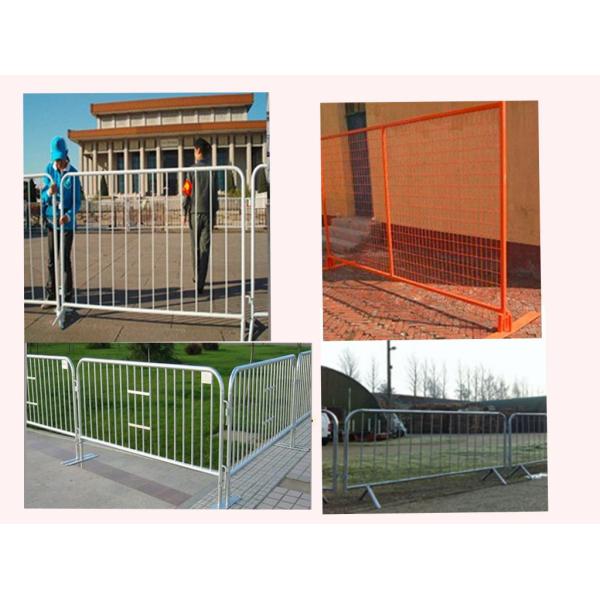 Powder Coated Temporary Construction Fence Barricade For Sporting Events