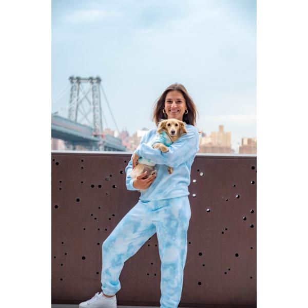 Handmade Tie Dye Matching Dog Human Clothes Outdoor Casual