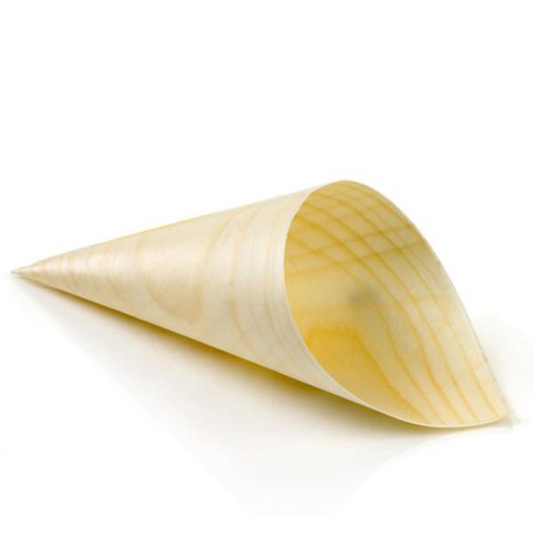 Portable Nontoxic Biodegradable Pine Wood Cone Disposable For Restaurant