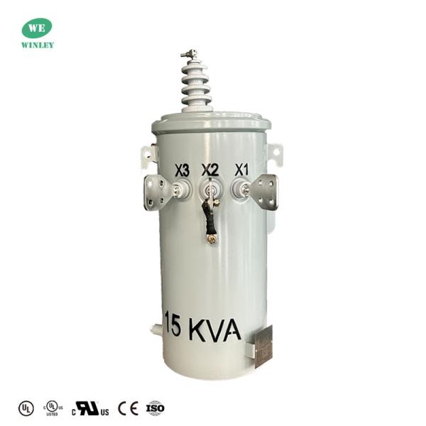 15KVA柱上変圧器 単相油入 13.8KV～120V架空配電変圧器