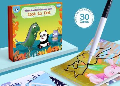 Ponto à educação pré-escolar dos cartões flash de Dot Activities For Learning Erasable