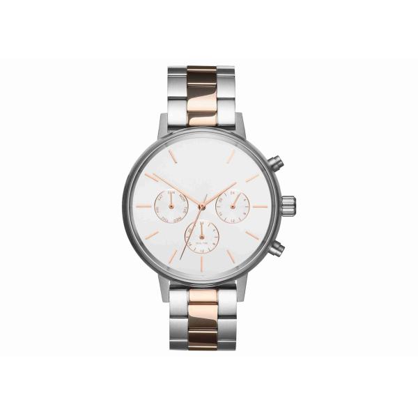 Silver stainless steel watches stainless steel back water resistant watch