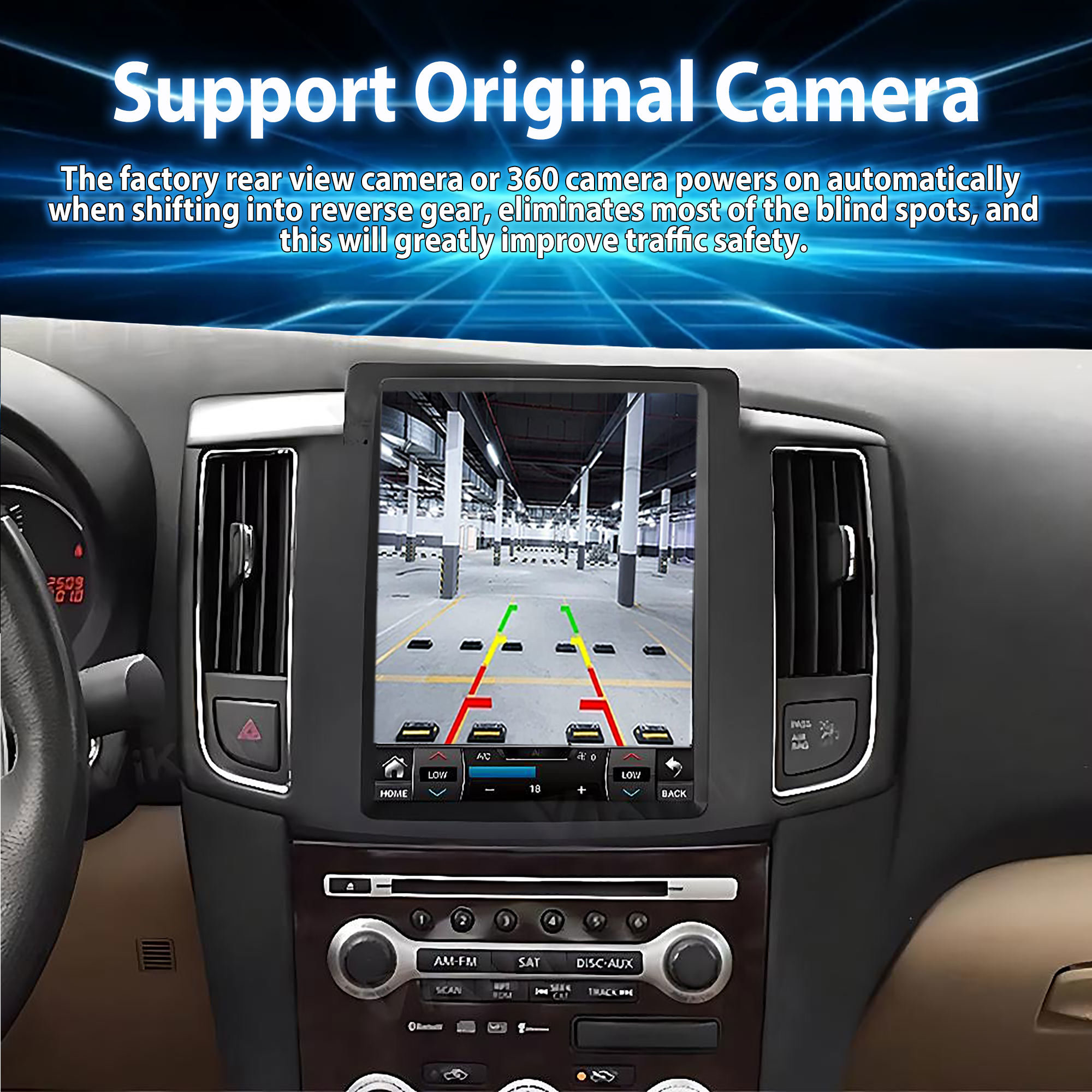 2008-2012 Nissan MAXIMA Double Din Bluetooth Head Unit Автомобильная стереозамена