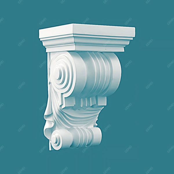 GL-6011 Moulding Pu Gypsum Decoration Corner Plaster Ceiling Fiberglass Mould Wall Cornices Plastic Cornice