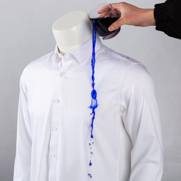 Половое мужчины Трехпрочная дыхательная безшивочная рубашка Нежелезные бизнес-рубашки рубашки