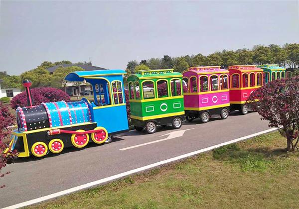 Outdoor Electric Trackless Train  / Shopping Mall Train 42 Set Bee Series