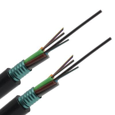24 Core Optical Fibre Underground Cable GYTS G652D Armoured Fiber Optical Cable