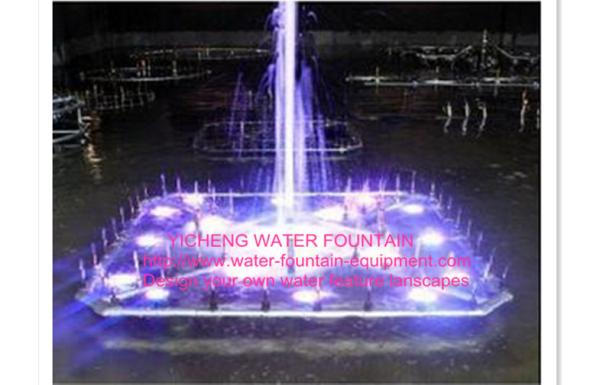 Square Outdoor Water Fountain Equipment Dancing Water Fountain Easy Install
