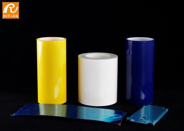 Customized Size Surface Protection Tape Blue Color With Plastic Core