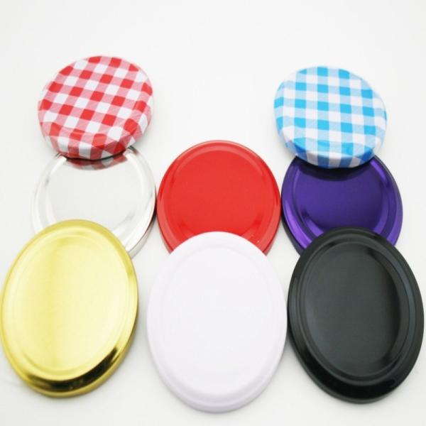 Different color  Metal Screw Lid for different size Clear Glass Material Bottle/Jar