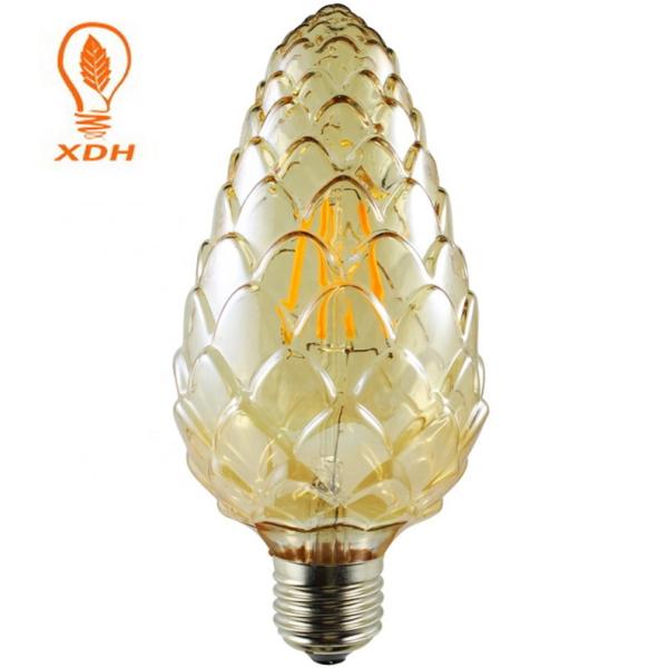 230V décoration 2400K d'ampoule de filament de cône de pin des ampoules E27