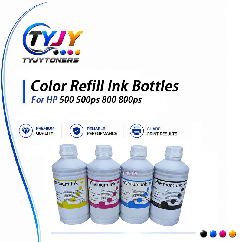 Color Refill Ink Bottles for HP DesignJet 500 500ps 800 800ps Printer