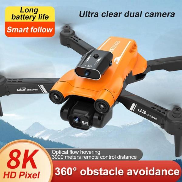 2023 New S17 Mini Drone 8K Profesional 4K Camera Obstacle Avoidance Aerial Photography Foldable Quadcopter 3km Boy Gift Toys