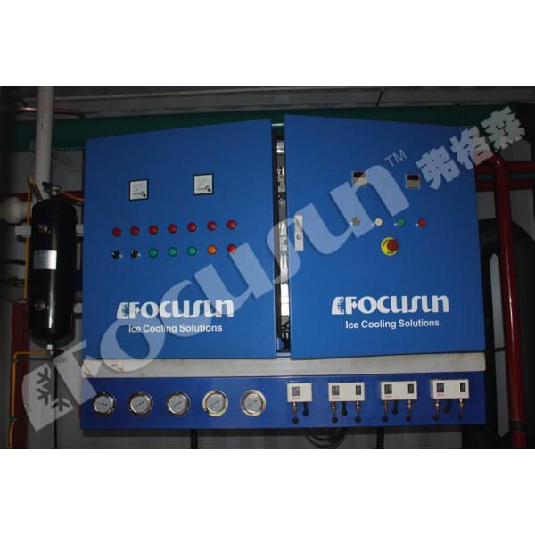 Bitzer Compressor 12000 KG Direct Refrigeration 40 HQ Containerized Block Ice Machine