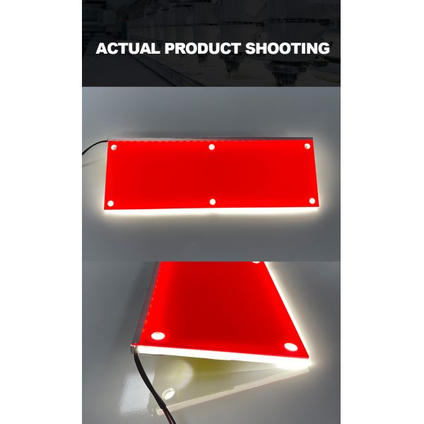 Plaque signalétique en alliage d'aluminium pour équipement LED, indicateur lumineux, indice de rendu des couleurs 80 Ra