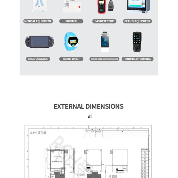 TFT LCD Module Display 2 Inch Sunlight Readable 240x320 SPI MCU Interface