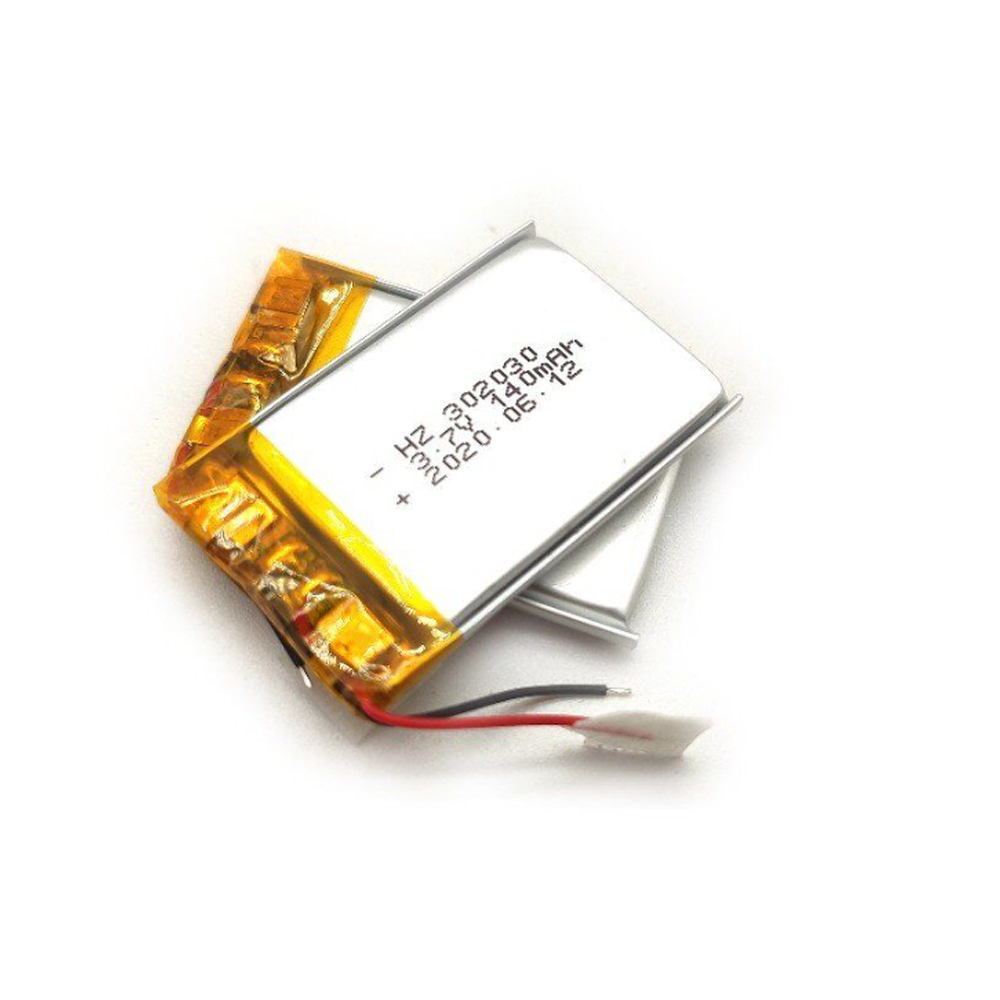 302030 3.7V 140mAh Li Polymer Battery Custom Lithium Ion Battery Cell