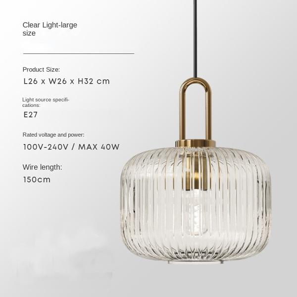 Mid century pendant light retro design glass lampRestaurant Hotel Simple Decorative Light(WH-AP-602)