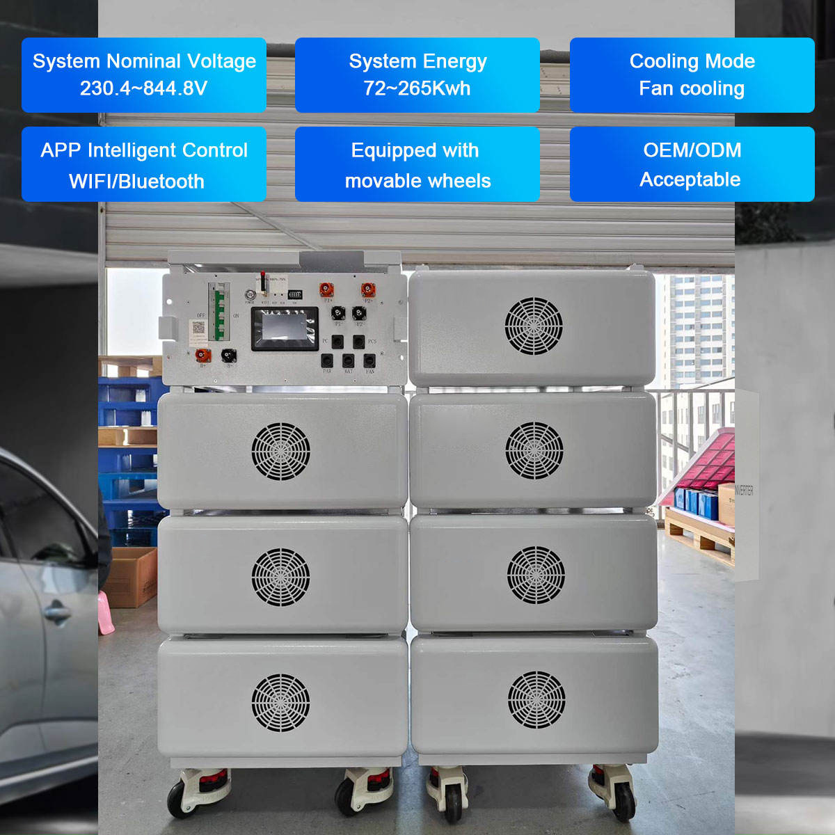 SUNPOK High Voltage HV Battery Packs for Solar Energy Storage System 76.8V 314Ah Lithium Ion Battery Pack