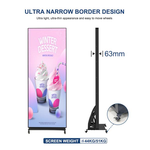 Flooring Standing Move Smart Digital Video Advertising Screen Outdoor P2.5