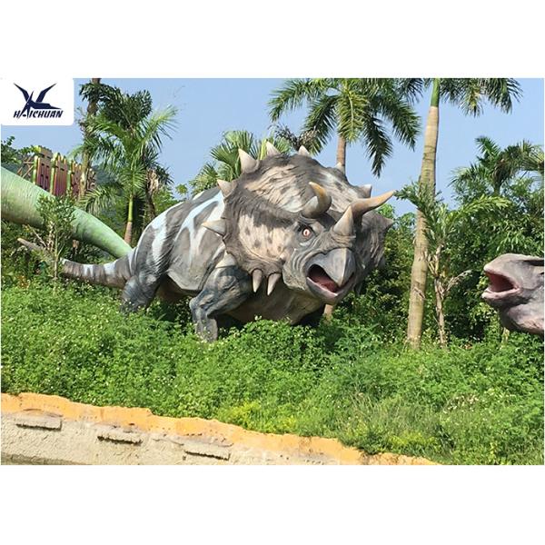 Snow Proof Life Size Fiberglass Statues Replica Dinosaur For Jurassic Dinosaur Park