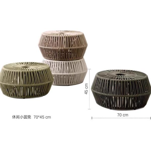 Outdoor Sofa Rattan Woven Patio Garden Furniture Weatherproof Sun / Rain Lounge Chair Balcony Relaxation Set with Coffee Table