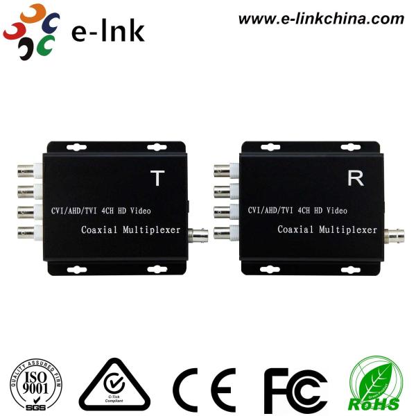 4 CH CVI/AHD/TVI HD/Coaxial Multiplexer CVI/AHD/TVI sinal de vídeo para câmara através de 1 cabo coaxial
