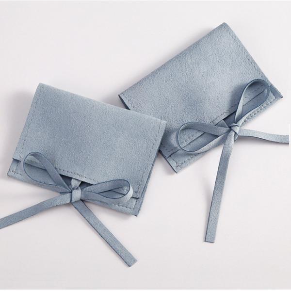 OEM/ODM Acceptable Suede Microfiber Jewelry Pouches Luxury Style for Custom Logo
