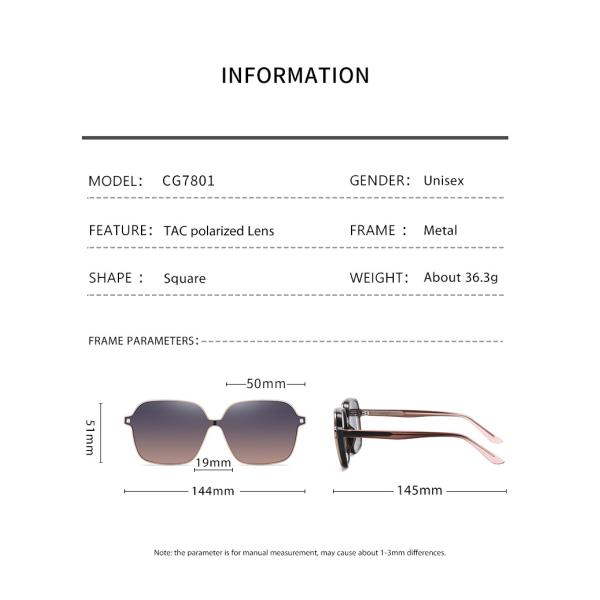 Unisex зажим на магнитных солнечных очках для женщин поляризовывал квадрат УЛЬТРАФИОЛЕТОВОЙ защиты ретро