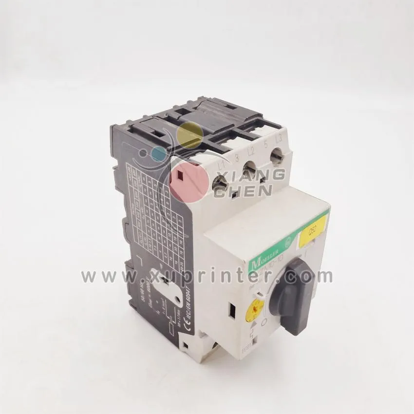 Moeller Motor Protective Starter Pkzm0-10 Q52 Rotary Knob Printing Machine