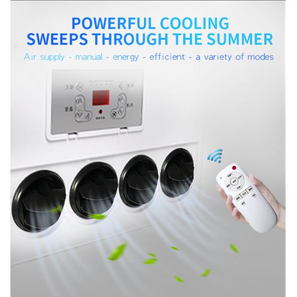 2300Watt High Cooling Capacity 450m3H Airflow DC12V Truck Bed Air Conditioner Sleeper Cab AC Unit