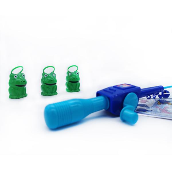 Green Frog Shape Fishing Promotional Plastic Toys For Children 3 To 12 Years