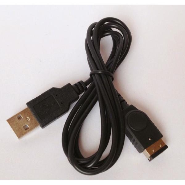 Lenght 1.2M black USB Data Charging Cable , GBA SP Charge Cable