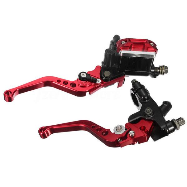 22mm Red Brake Master Cylinder and Clutch Lever for YFM700 Manufactured by CNC Process