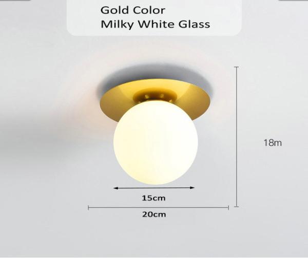 Glass Ball Ceiling light modern Staircase Balcony Corridor porch Bedside Hallway Ceiling lamp(WH-MA-165)