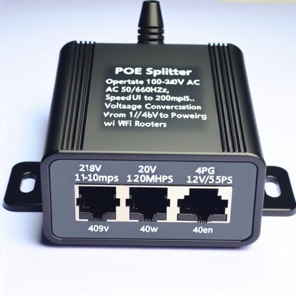 48V to 24V 12V 5V POE Splitter 10/100Mbps for WiFi Router