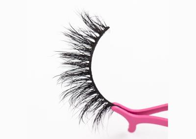 Custom Invisible Band False Eyelashes Natural Black 100% Siberian Real Mink Fur