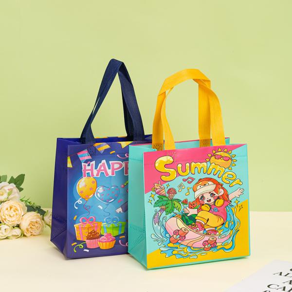Newest Fashionable Recyclable Non-woven Grocery Bag With Logo for Medium-Sized Items