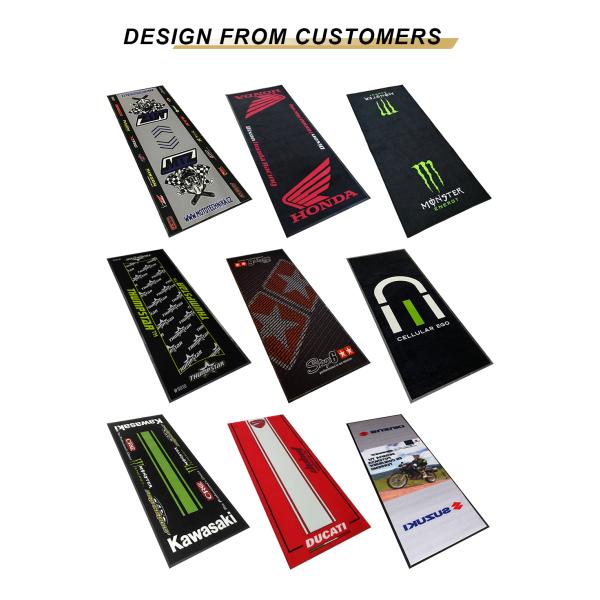 Anti atelier ou Pit Motorcycle Mat Dirt Bike Pit Mat Spin Bike Mat de garage de motocyclette de glissement