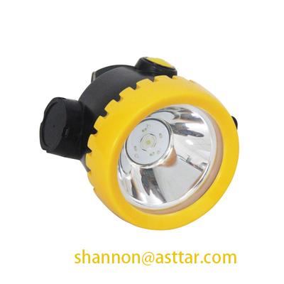 Atex certified intrinsically safe explosion-proof cordless LED coal miners cap lamp headlamp 3500lux, 200g, IP65