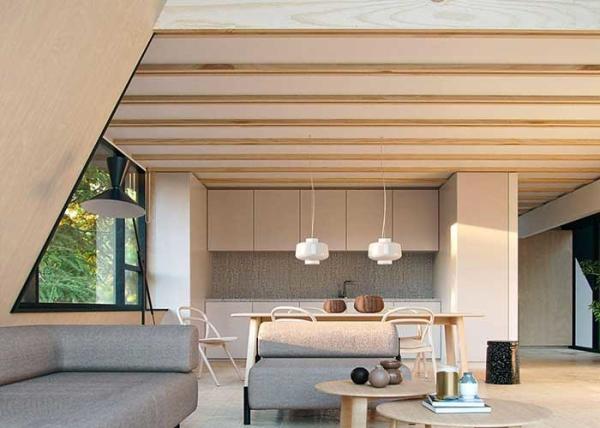 A unidade do hotel da casa pré-fabricada ilumina o espaço de aço casas minúsculas Kit Homes portátil de um quadro