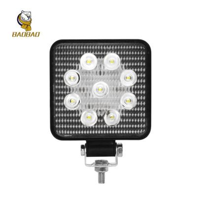 27W Alto brilho Suqare LED Lâmpada de trabalho para carro Para caminhão