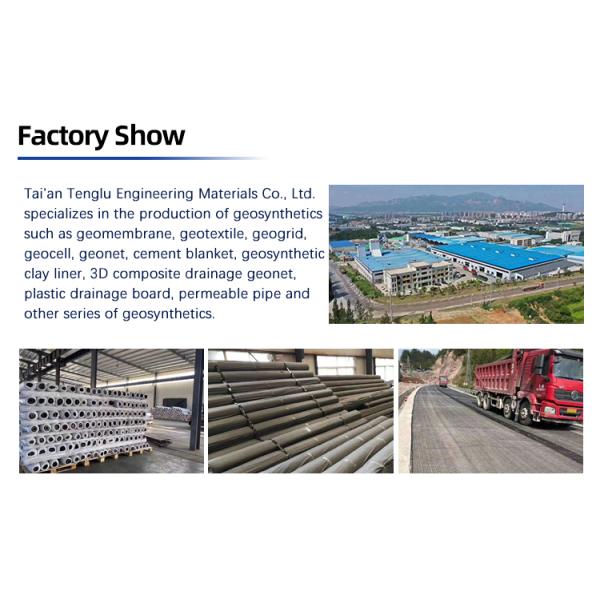 Modern Design Geogrid Retaining Wall with Pvc/Bitument Coated Polyester Material