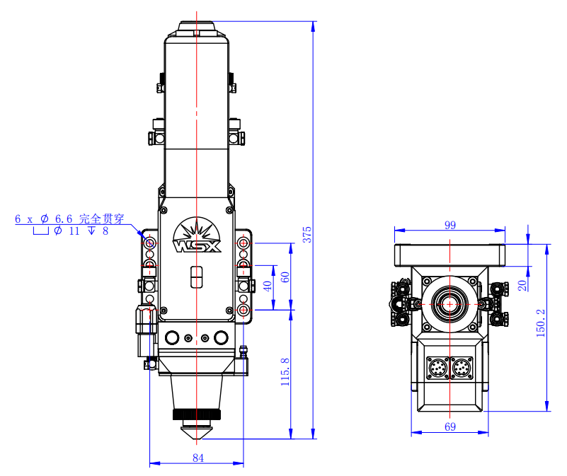 Приставной резак WSX NC30A лазера металла автоматического фокуса SGS CE