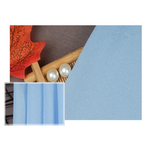 Свет 100% полиэстер мягкий - голубая шифоновая ткань Бреатабле для платья/брюк лета